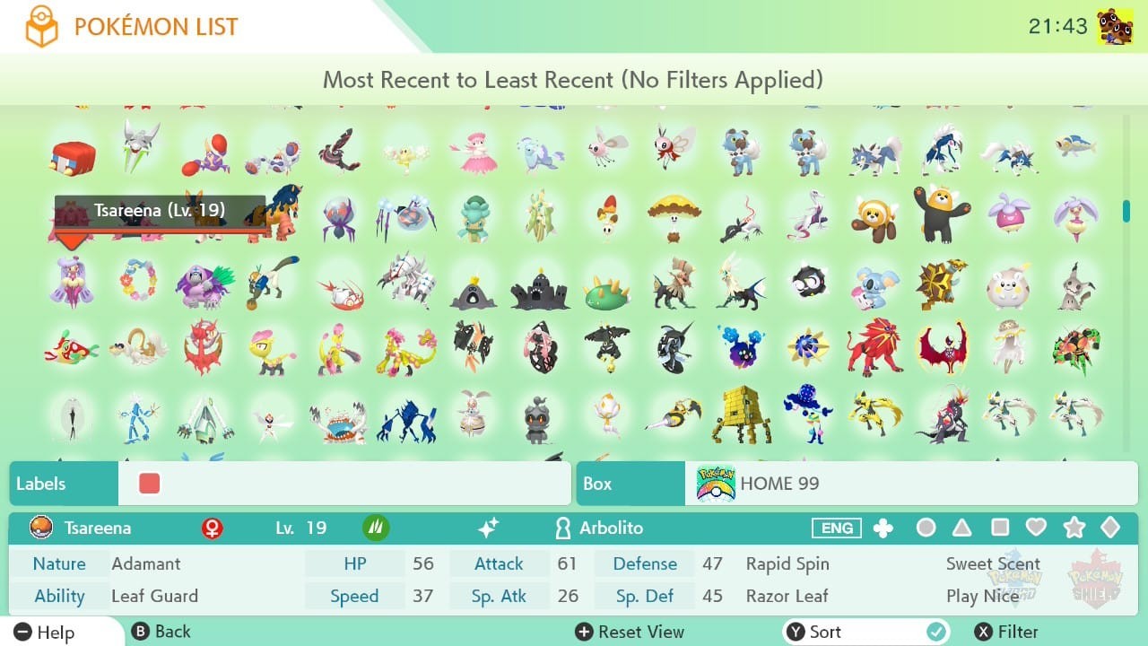 Pokémon HOME Gen 1-7 Shiny Living Dex All Pokedex up to Zeraora🔥Custom