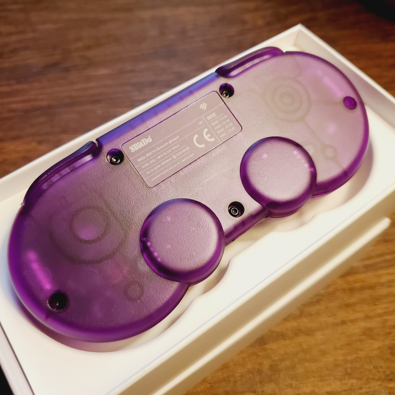 8BitDo SN30 Wireless Gamepad for Switch, Android, PC, Steam, Apple, Pi -PURPLE