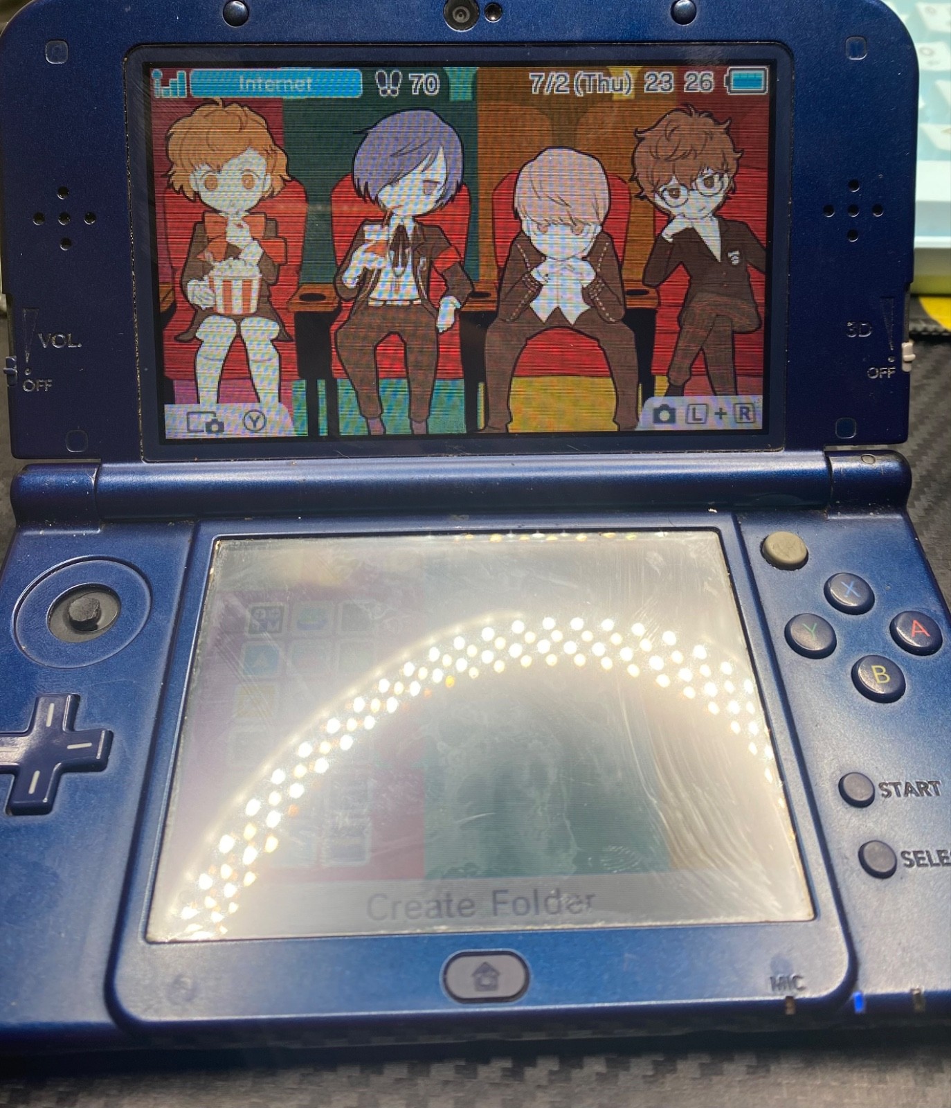 Nintendo 3DS XL Galaxy Edition custom startup