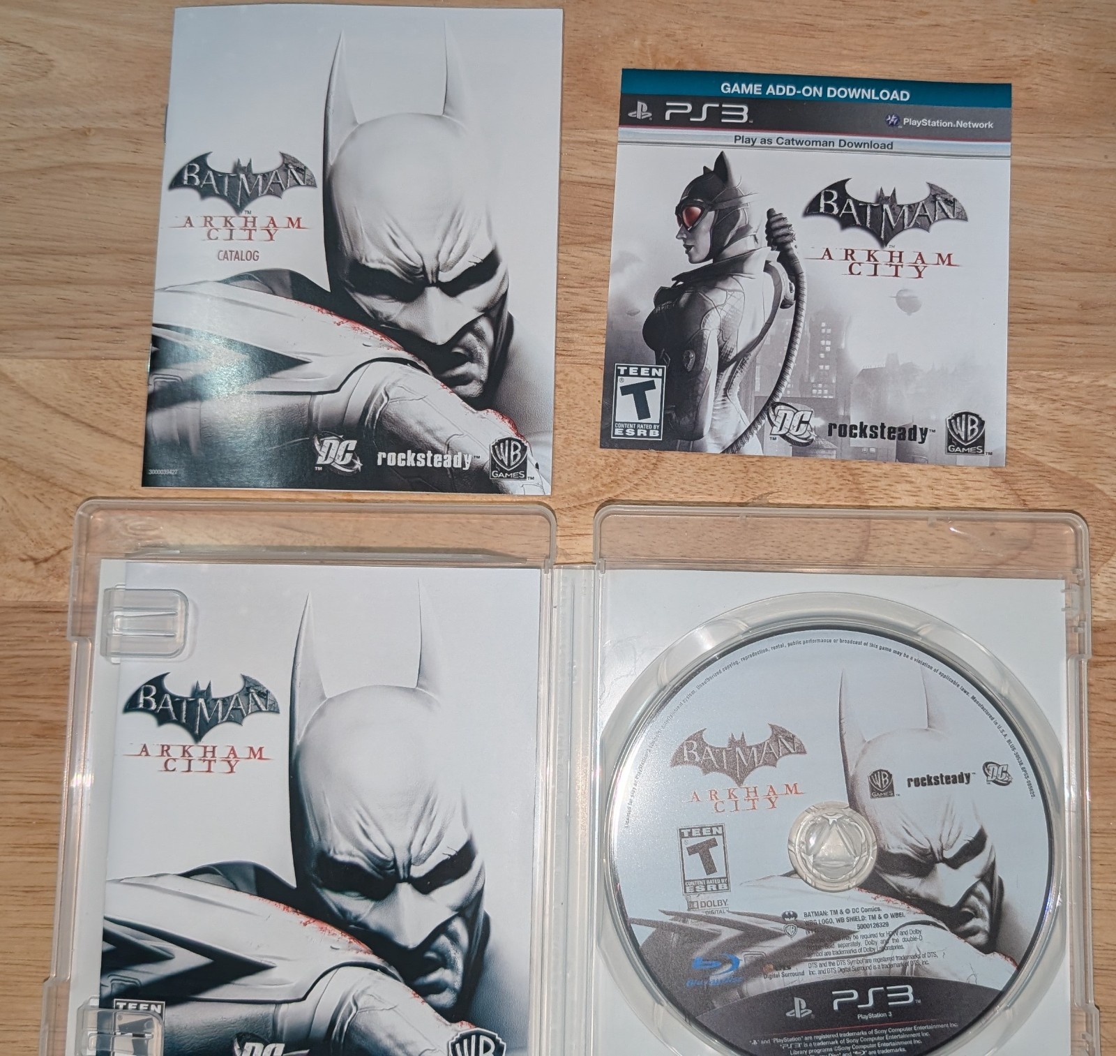 BATMAN: ARKHAM CITY (Sony PlayStation 3) Complete with Manual & CAtalog for PS3