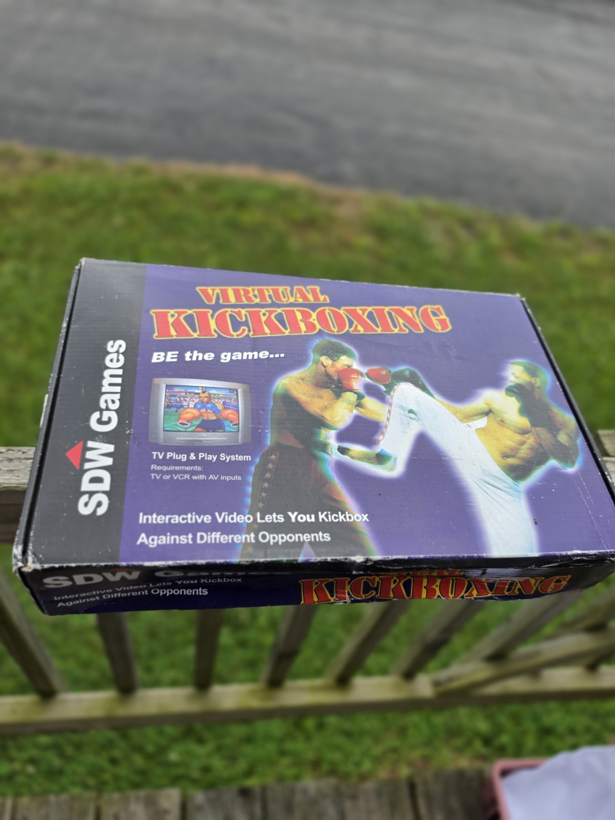 Virtual Kickboxing Plug and Play TV Game SDW Games 2000s Boxing Console Complete