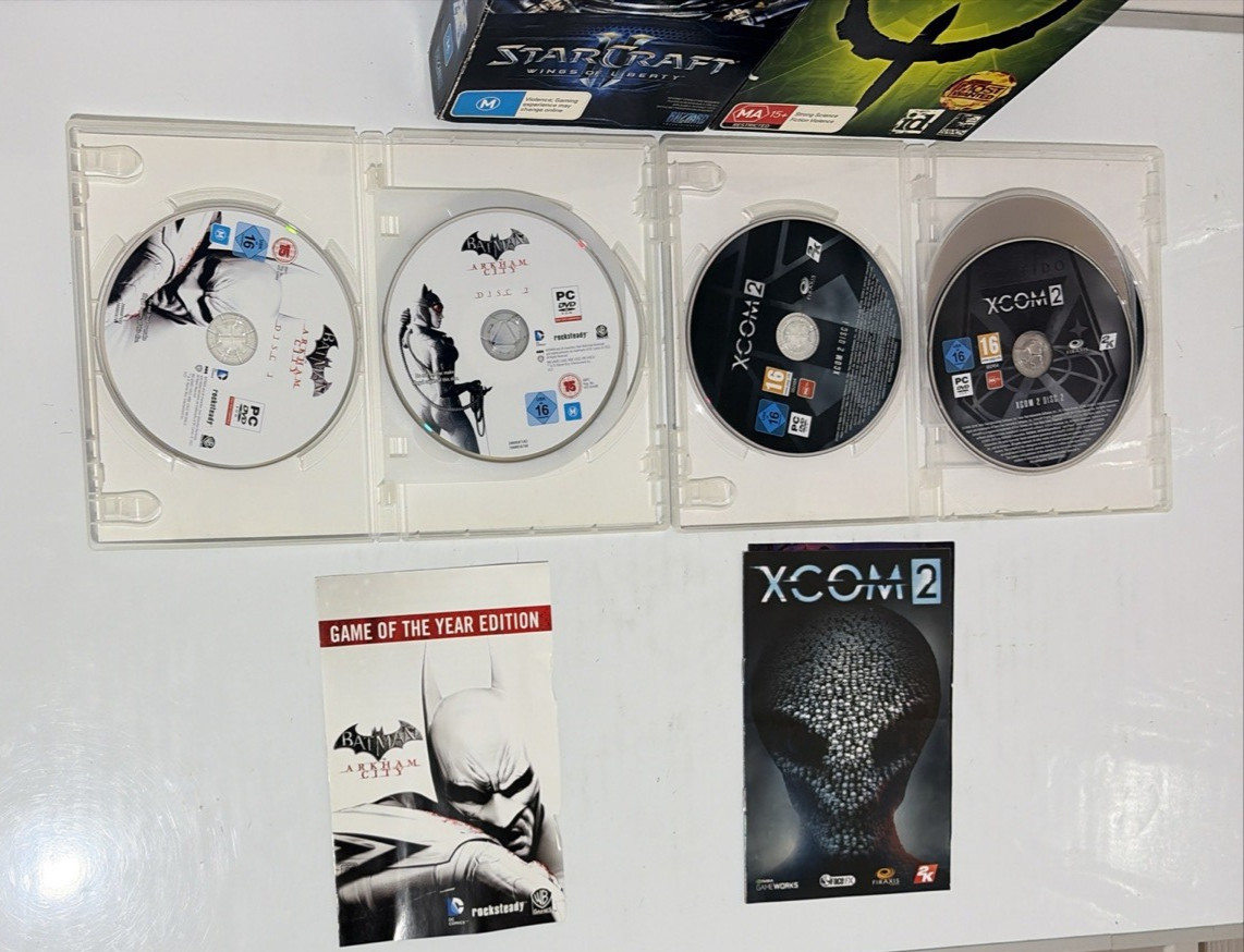 PC CD-Rom Game Bundle – 7 x Fans Toal – Rated M, MA15+ & R18+ – Some Manuals