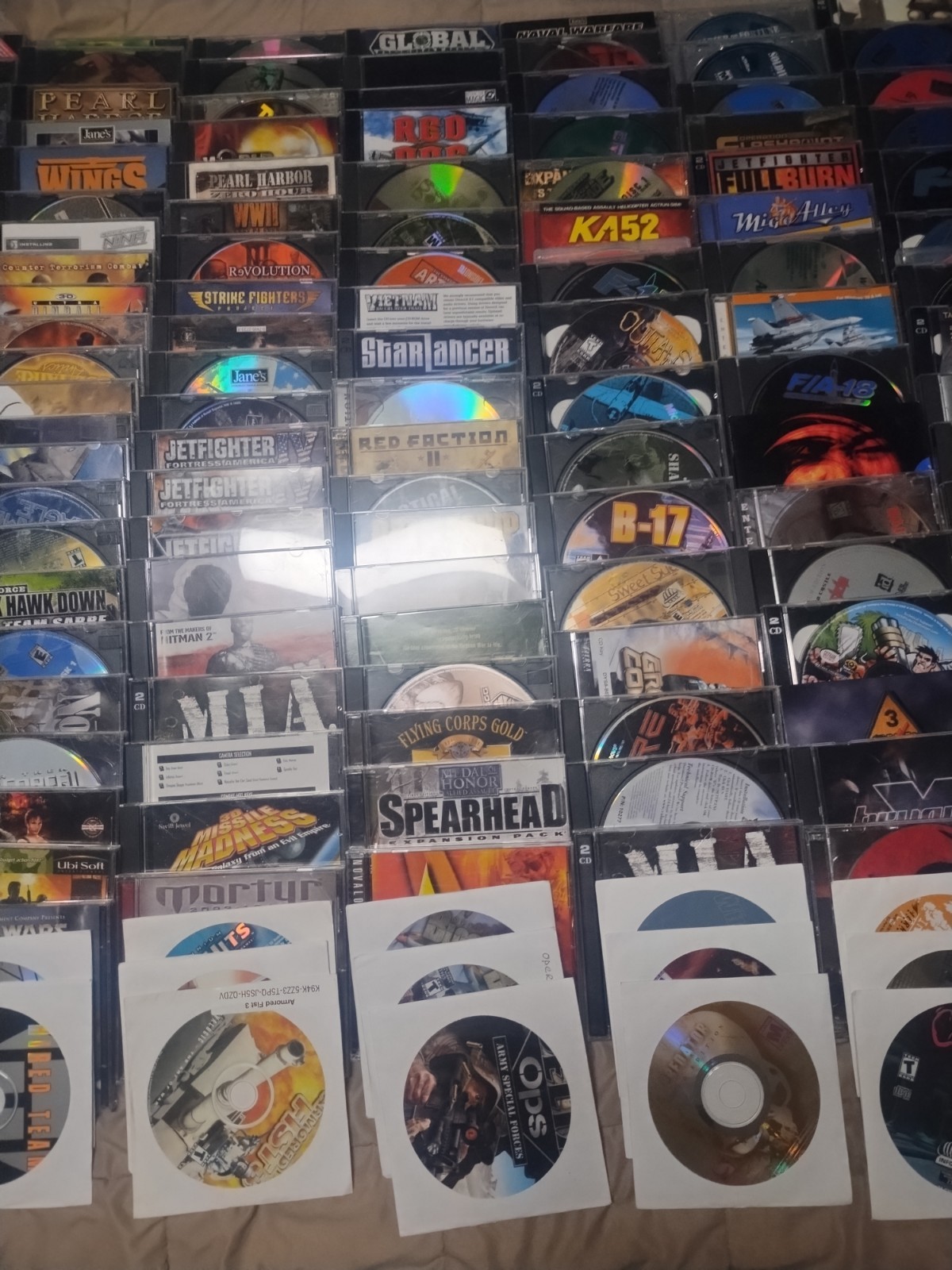 Games Lot PC Vintage Flight, Military, Shooter, Adventure. Untested 255+