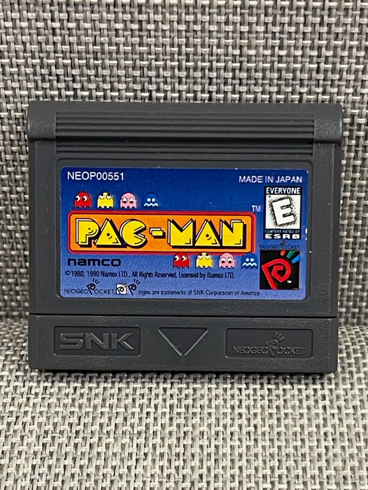 Neo Geo Pocket Color SNK Pac Man Authentic Cartridge Only Tested Working
