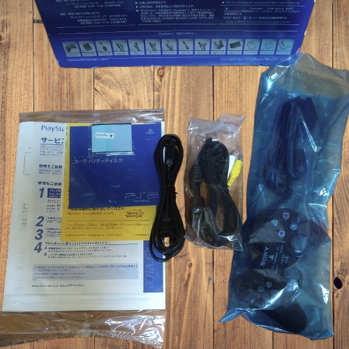 Sony PlayStation 2 PS2 SCPH-10000 Black Console Box NTSC-J Open Box Unused Japan