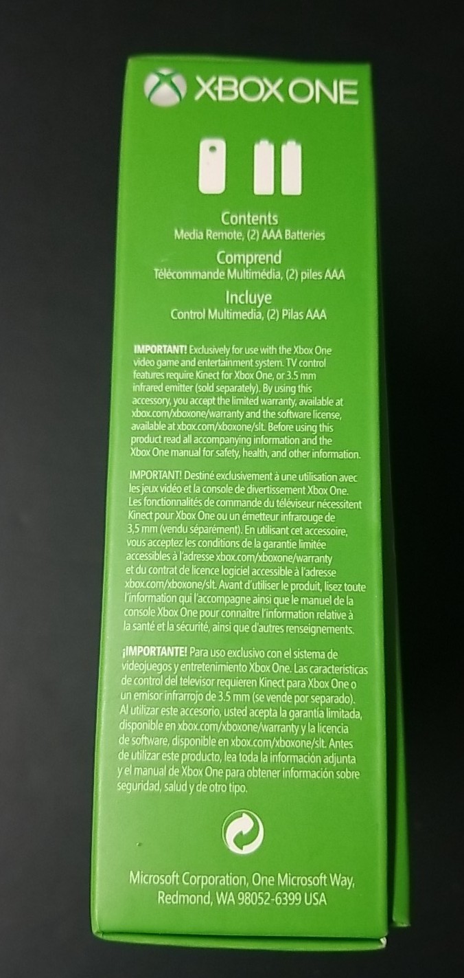 Microsoft Xbox One Media Remote 1577 6DV-00001 – New