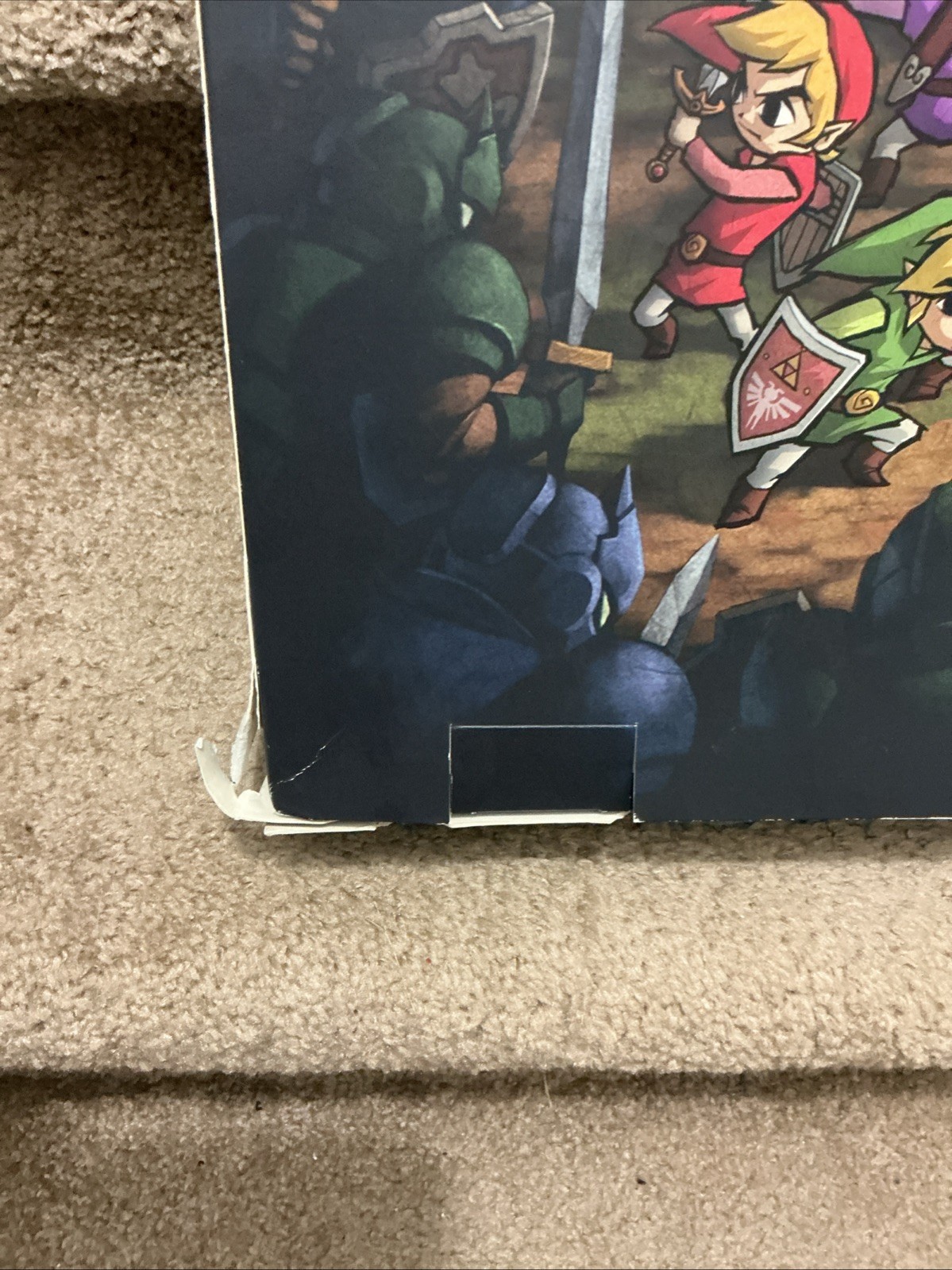 Nintendo GameCube Zelda Four Sword Adventure Box Display Promo Store Standee GBA