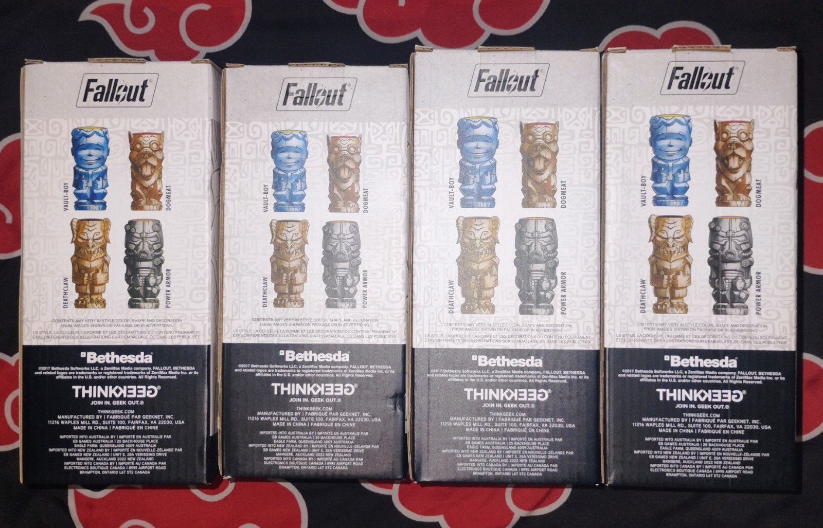 Geeki Tikis Fallout – New Full Set Dogmeat, Vault Boy, Power Armor & Deathclaw