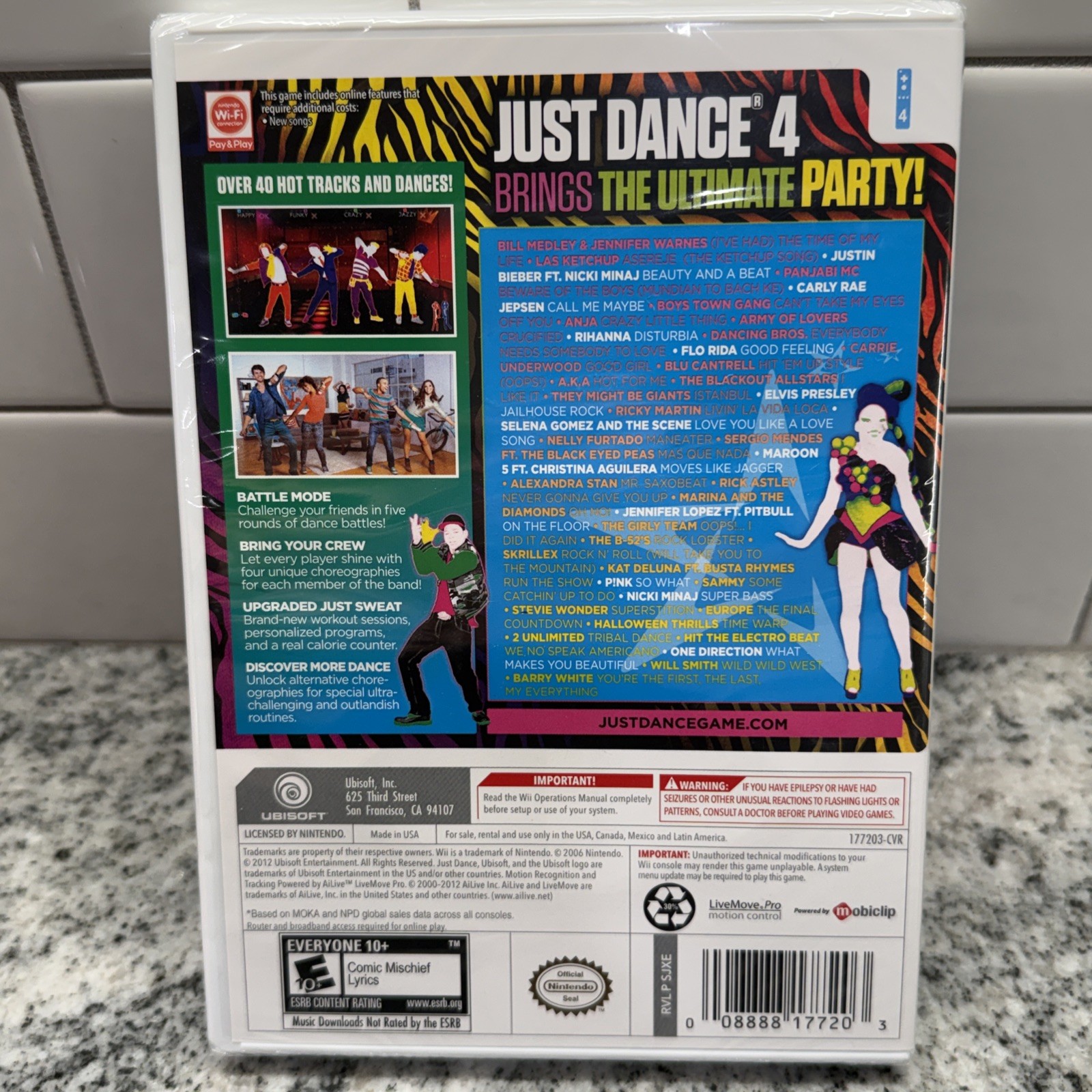 Just Dance 4 New – Sealed (Nintendo Wii, 2012)