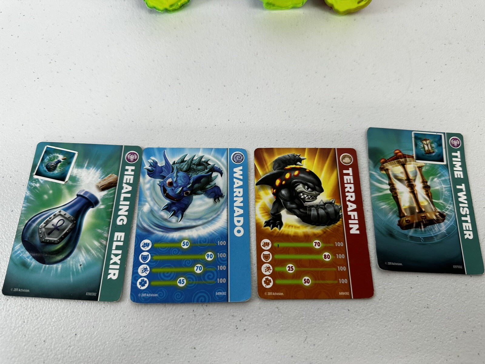 Skylanders Spyro’s Adventure and one unsure Figures – Set Of 5 Green Base