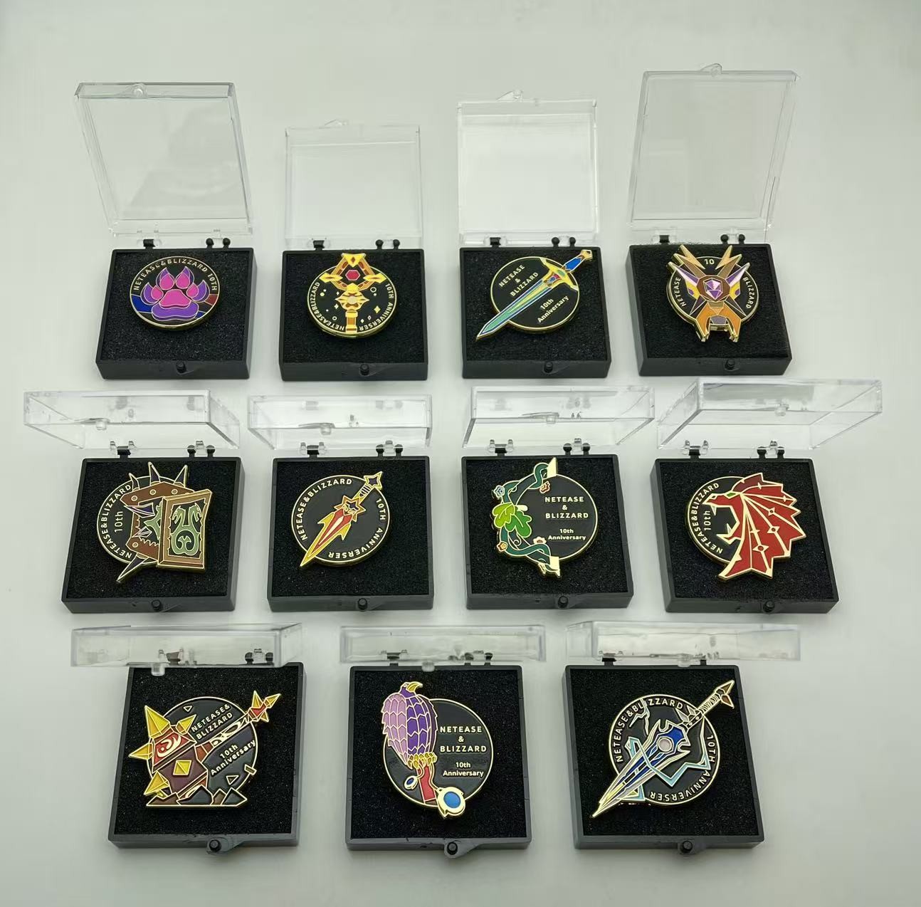 2019 Blizzard 10th Anniversary China Employee Exclusive World of Warcraft Pins