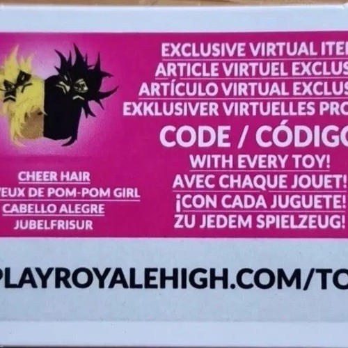 Roblox Royale High CHEER HAIR virtual RARE CODE SENT via EBay MESSAGES
