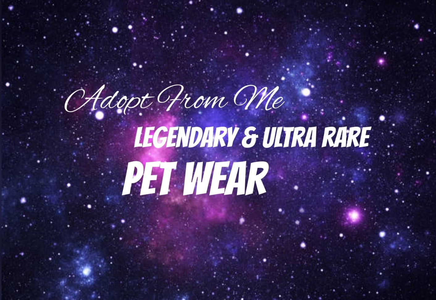 Trusted Seller- pet wear adopt to me (read description)