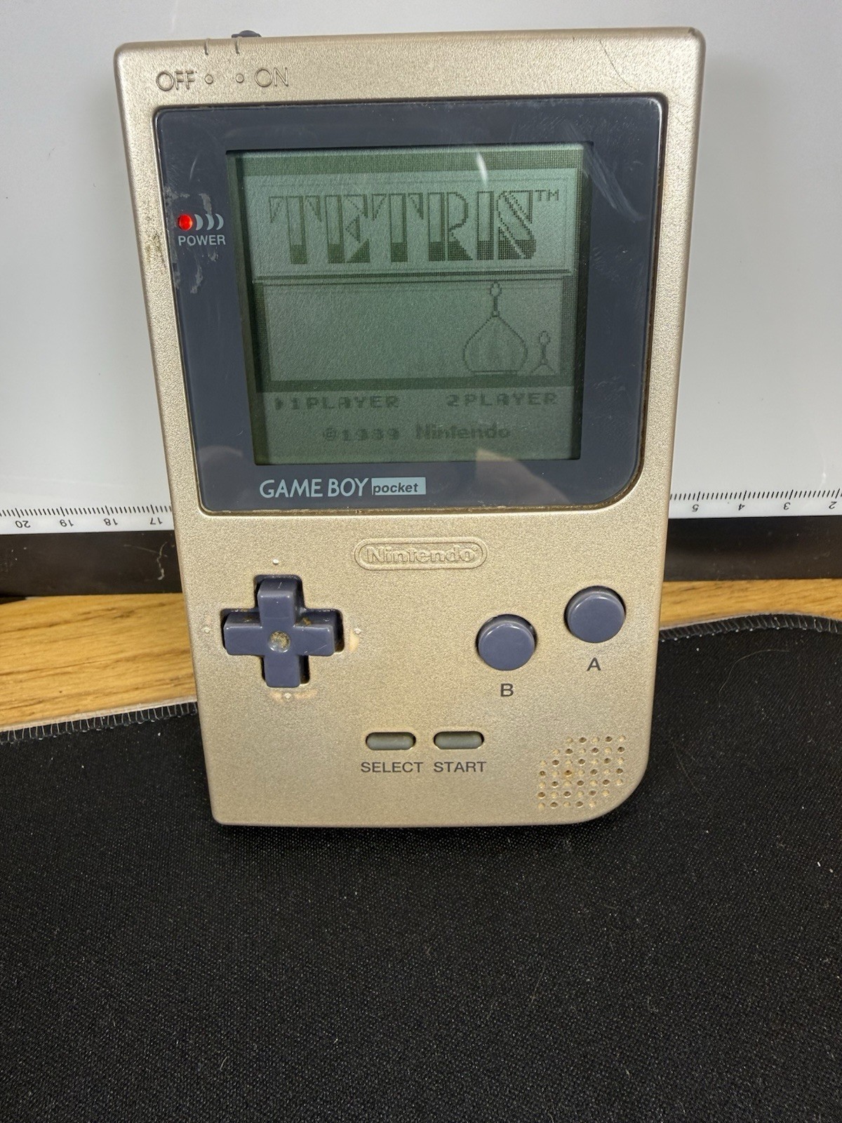Nintendo Game Boy pocket Gold Console MGB-001 Vintage Rare Used Japan no Box JPN