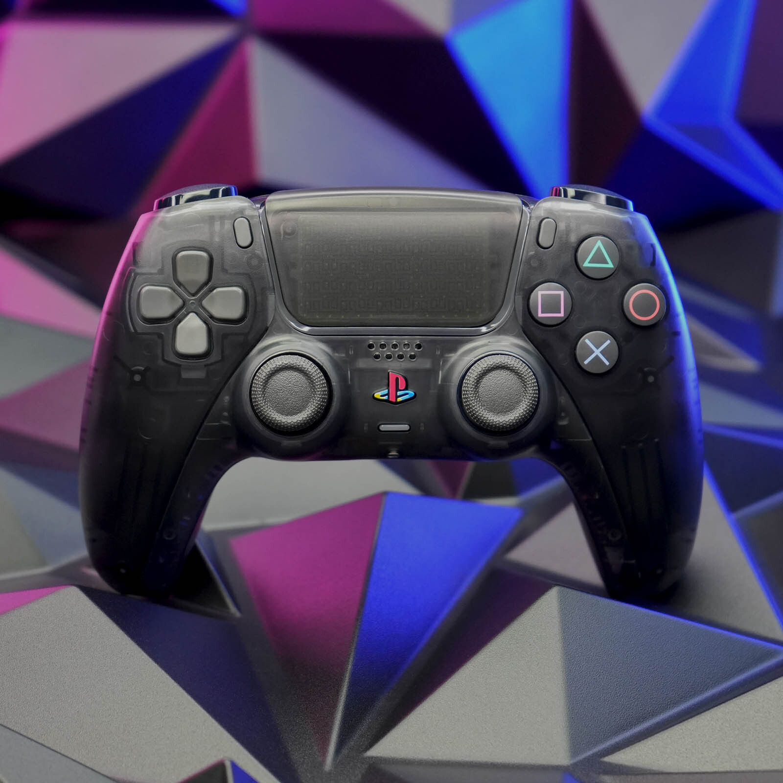 PS2 Zen Black Sony x Killscreen DualSense Retro PS5 Controller Clear Black