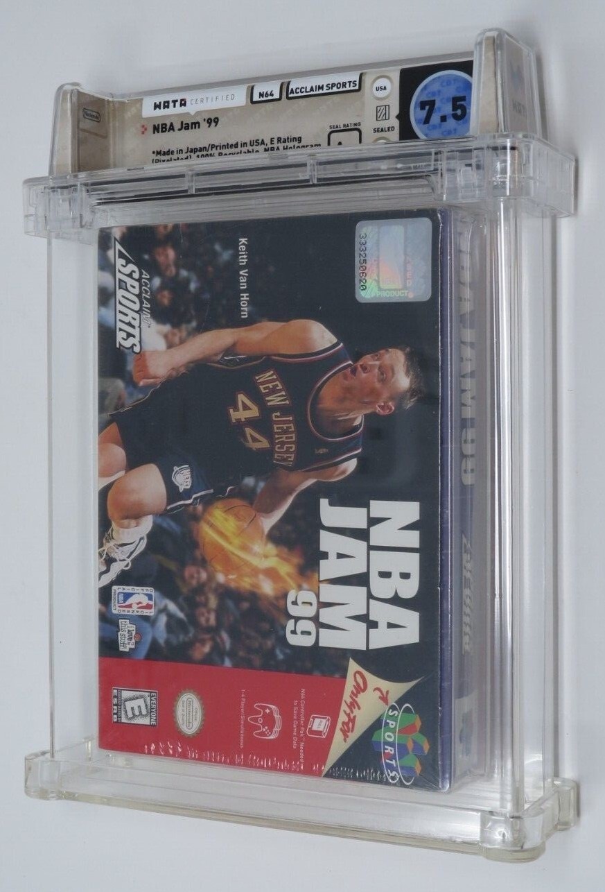 NBA Jam ’99 Basketball Nintendo 64 N64 Sealed Video Game Wata Graded 7.5 A+