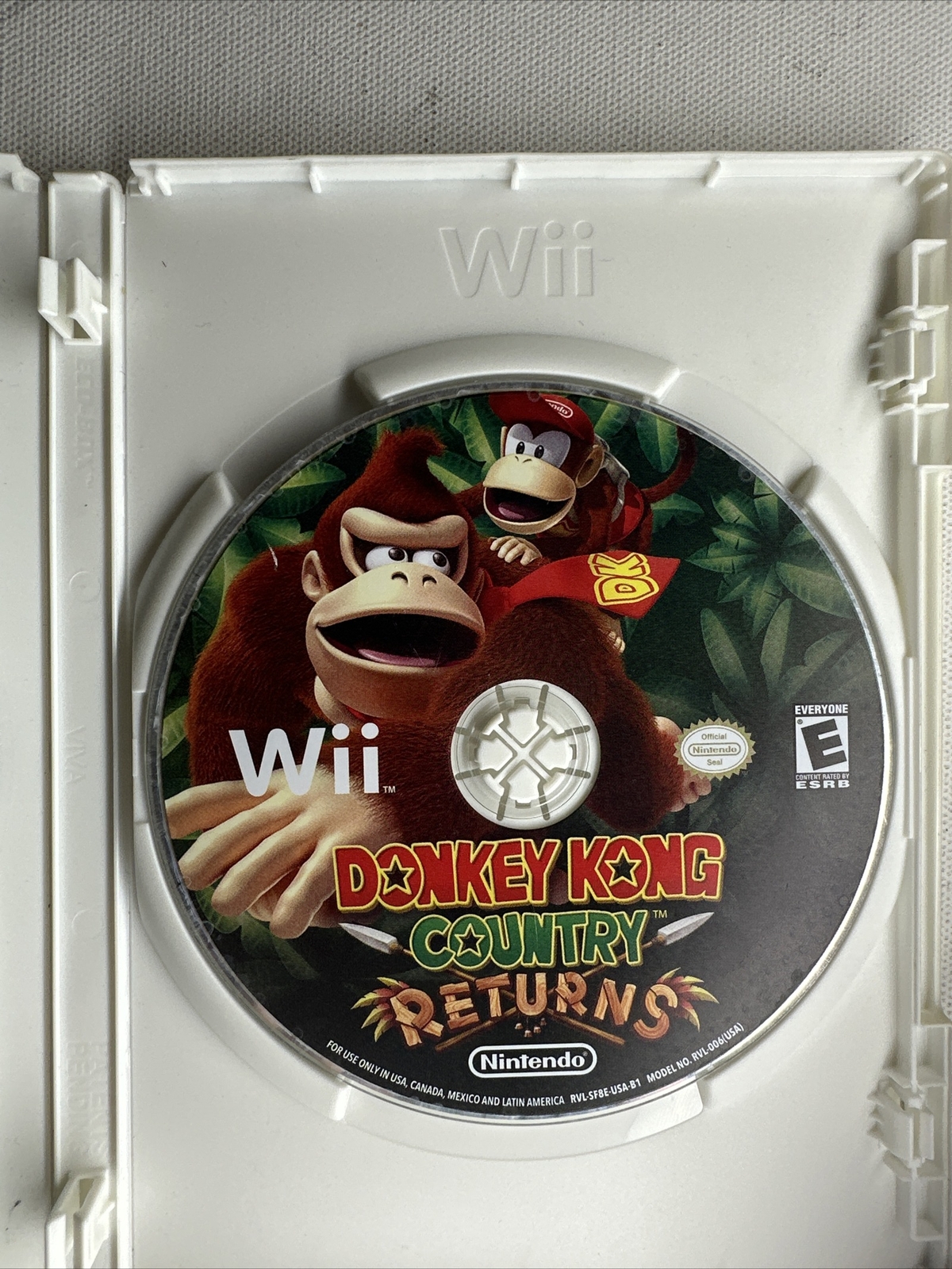 Donkey Kong Country Returns Nintendo Wii 2010 With Manual Free Shipping