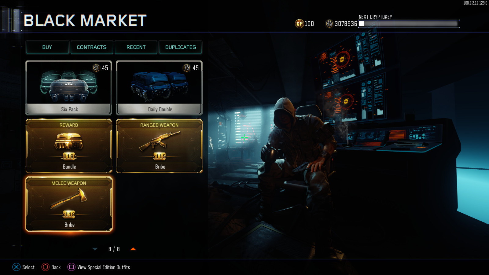 NO LOGIN |Black Ops 3 100k/300k CRYPTOKEY PS4/PS5| Unlock All | LvL 1000 |