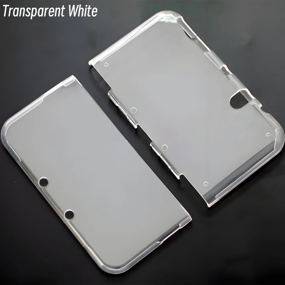 Transparent Protective Case for NEW 3DS XL / LL TPU Soft Cover Clear Black White