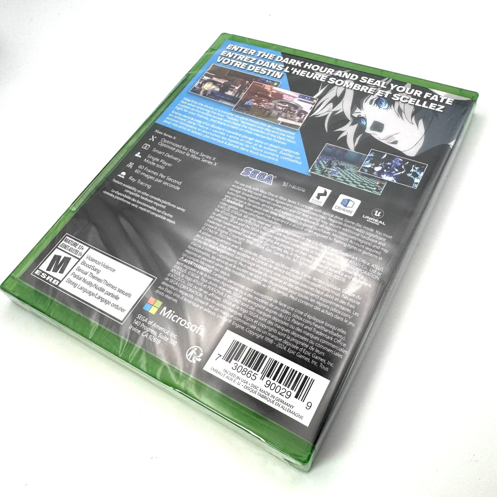 Persona 3 Reload Xbox Series X / Xbox One Brand New Factory Sealed