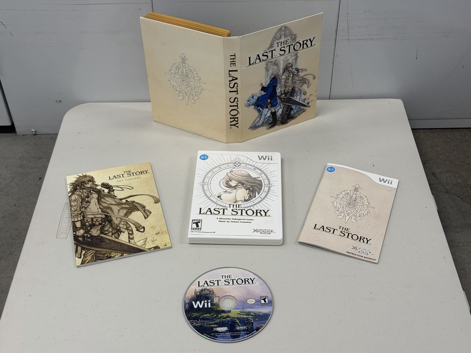 The Last Story (Nintendo Wii, 2012) COMPLETE IN BOX (CIB) W/ Art Book & Game!
