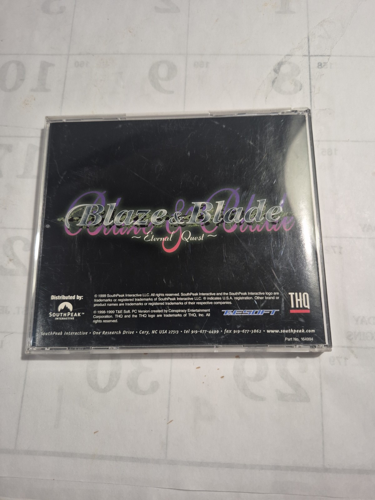 Blaze & Blade Eternal Quest – PC CD-ROM THQ RPG 1999