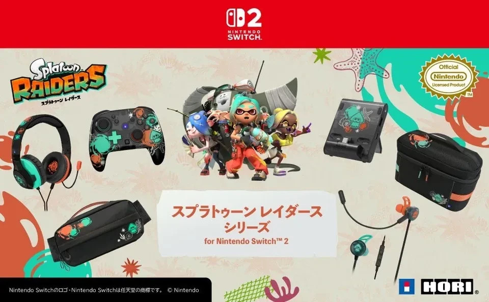 Splatoon Raiders 2WAY Shoulder Pouch for Nintendo Switch 2 Official HORI PSL NEW