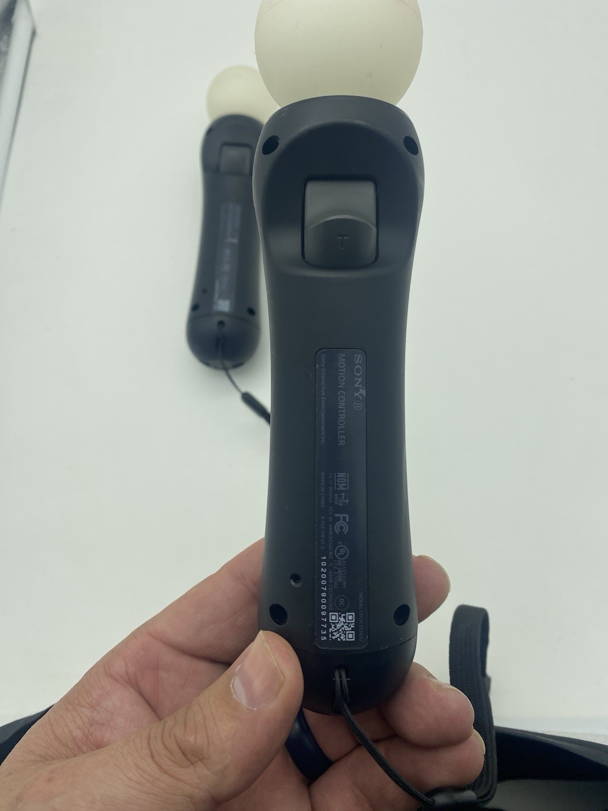 Sony PlayStation Move Motion Controller Black CECH-ZCM2U PS3 PS4 Set of 2 Tested
