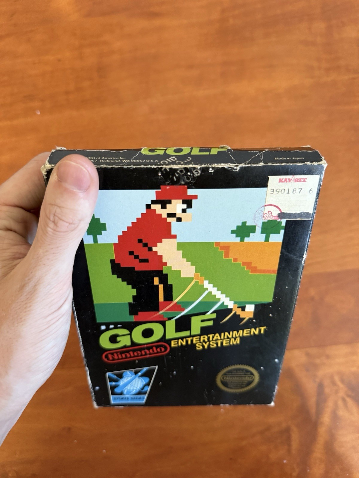 Golf (Nintendo NES) Matte Sticker 5-Screw w/ Hangtab CIB Complete & Tested