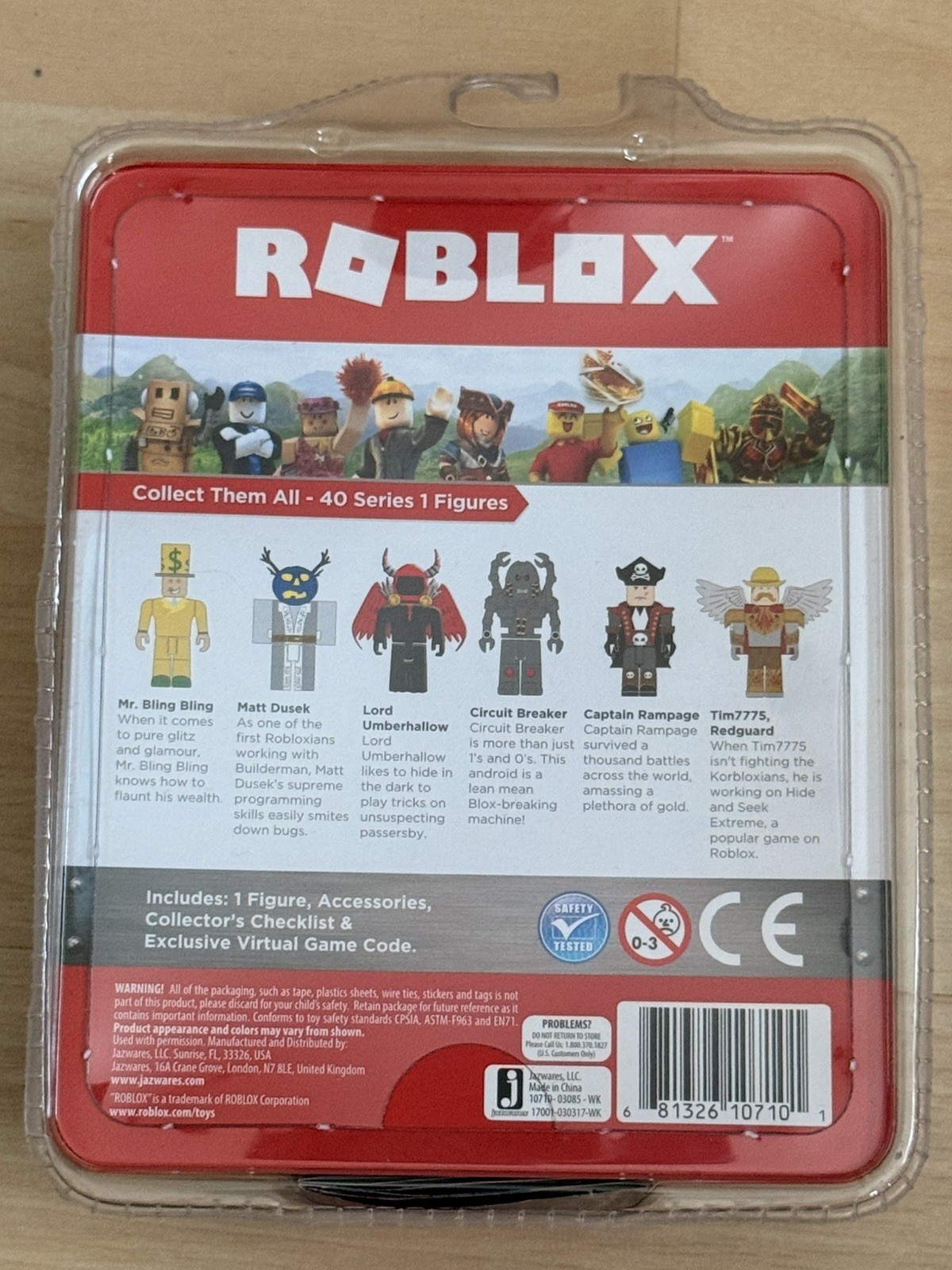 Roblox Captain Rampage Figure Only – No Toy Code – Series 1 – New & seal