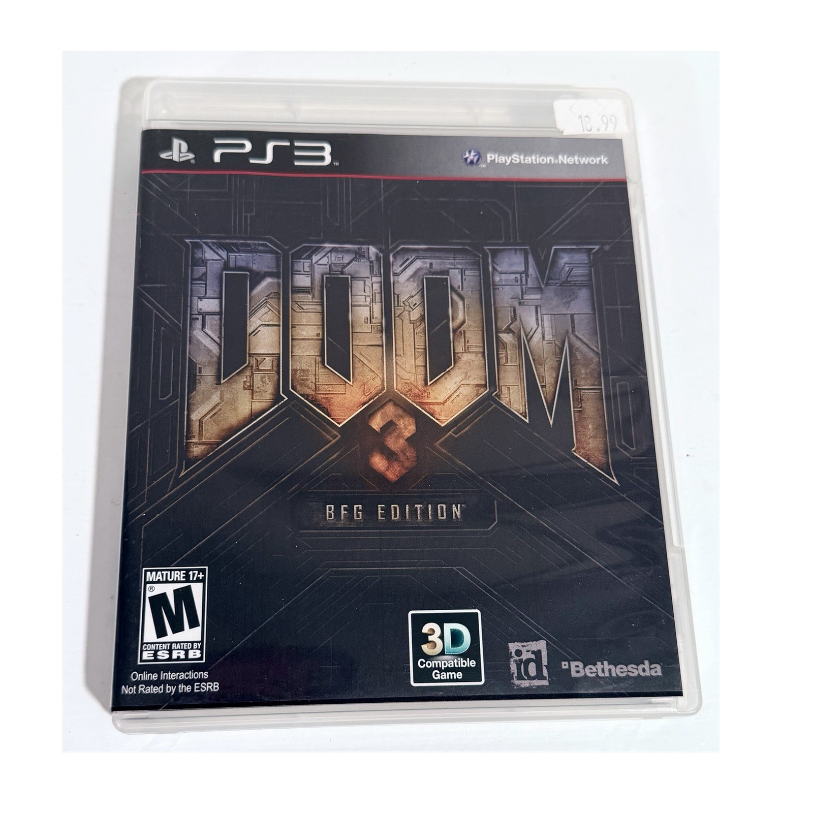 Bethesda Doom 3 BFG Edition Sony PlayStation 3 PS3 3D Compatible Multiplayer