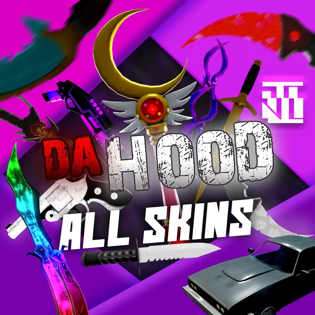 🤑ROBLOX: ALL DA HOOD SKINS AND KNIFES