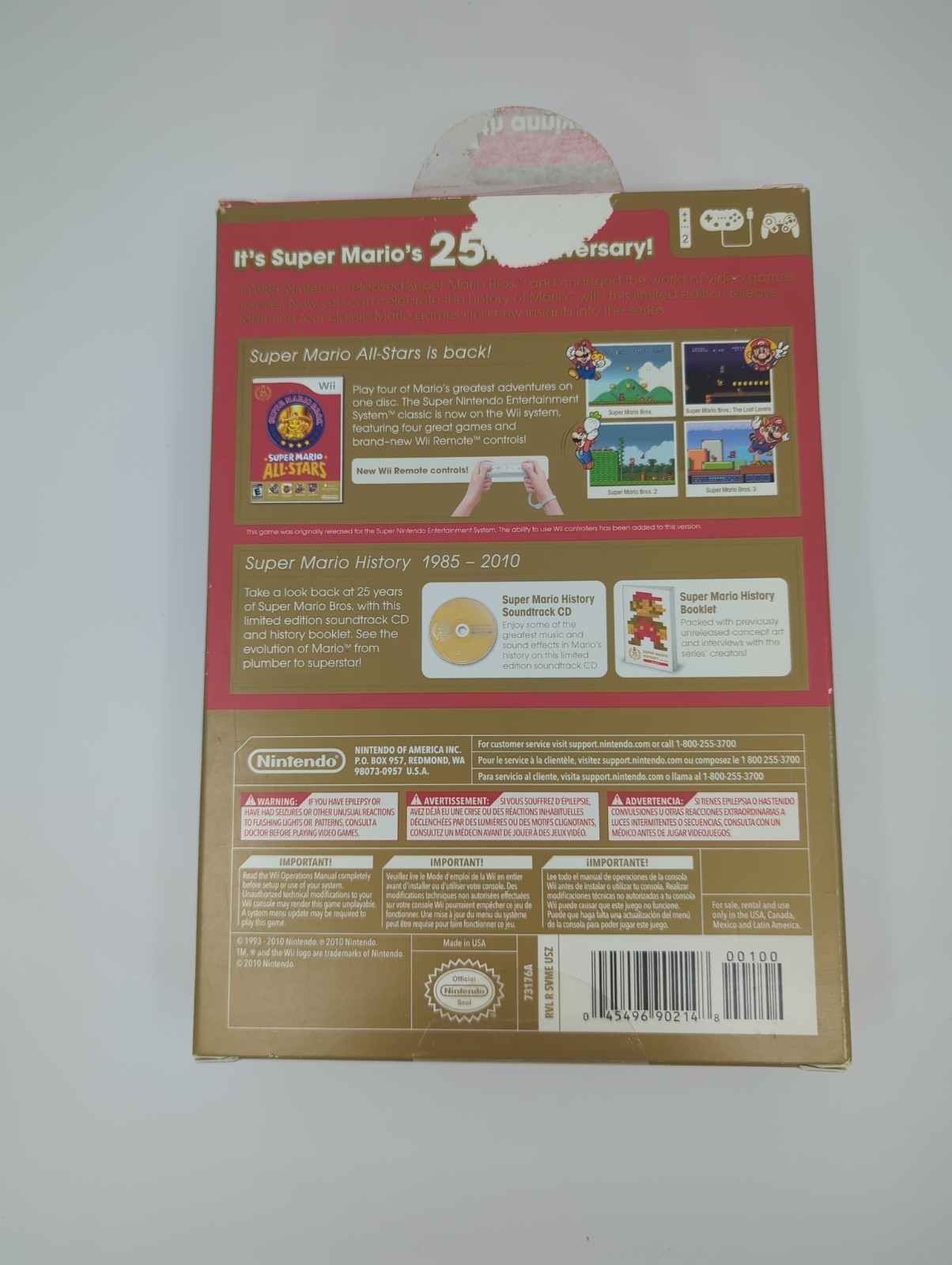 Super Mario All-Stars — Limited Edition (Nintendo Wii, 2010) – Complete In Box!