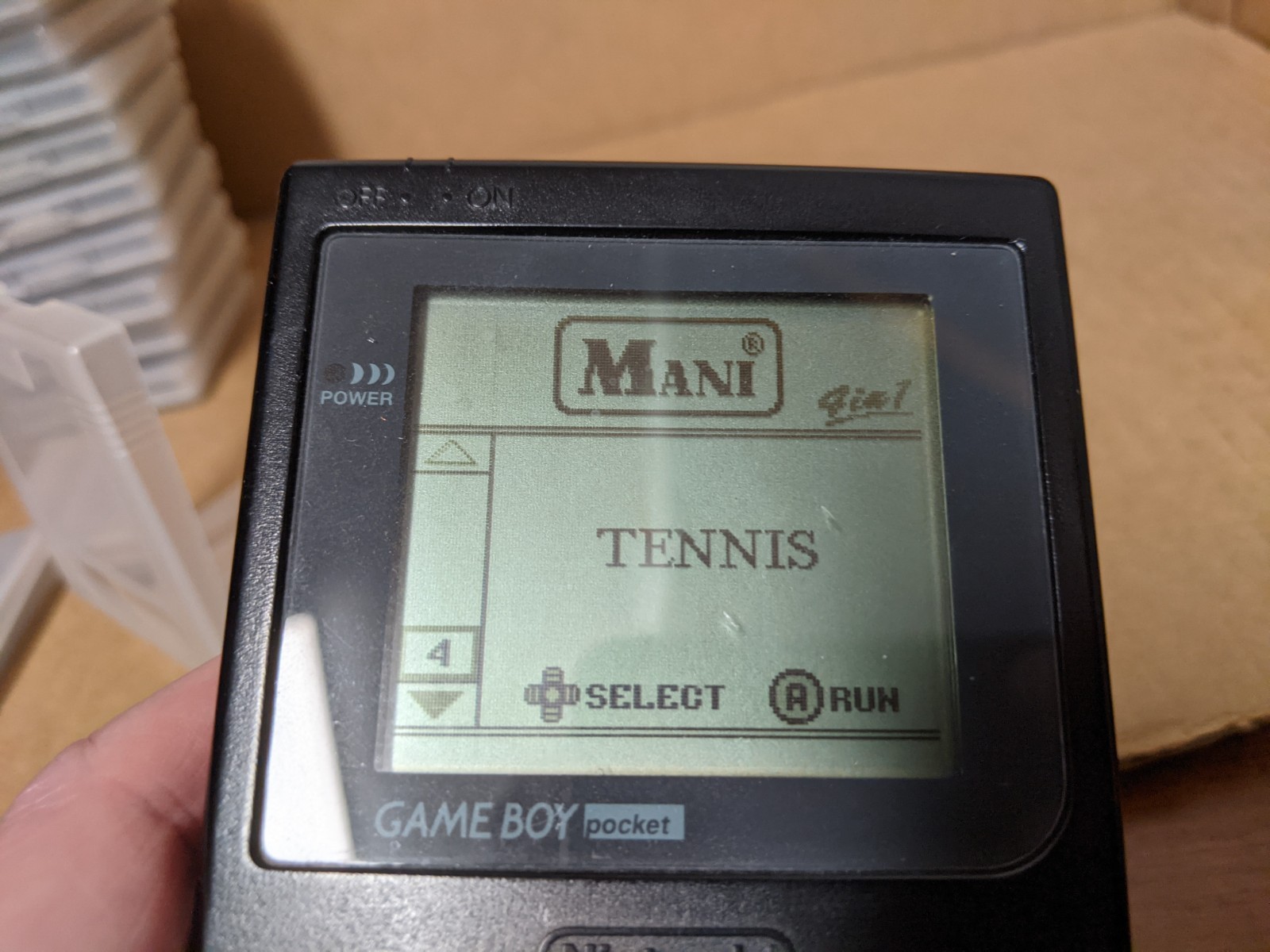 4 in 1 Tetris Tennis Alleyway Chinese Variant DMG-601 CHN Nintendo Gameboy China