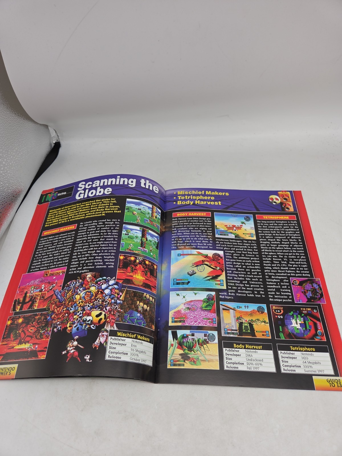 Nintendo Power Guide To E3 1997 Promotion Retail Game Catalog / Booklet