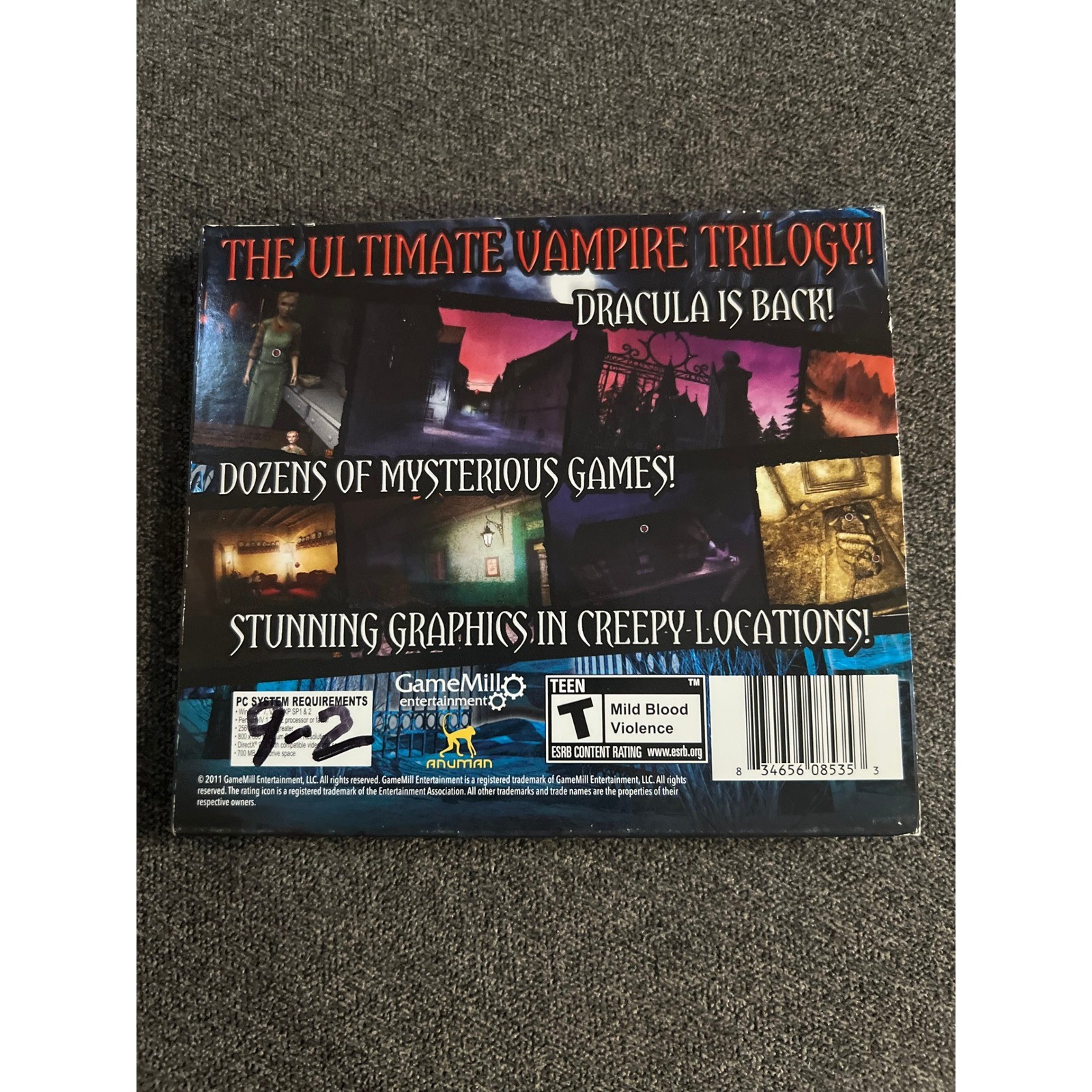 GameMill Lost Secrets Dracula Mystery Trilogy PC Game OS Multi 3 Full Chapters