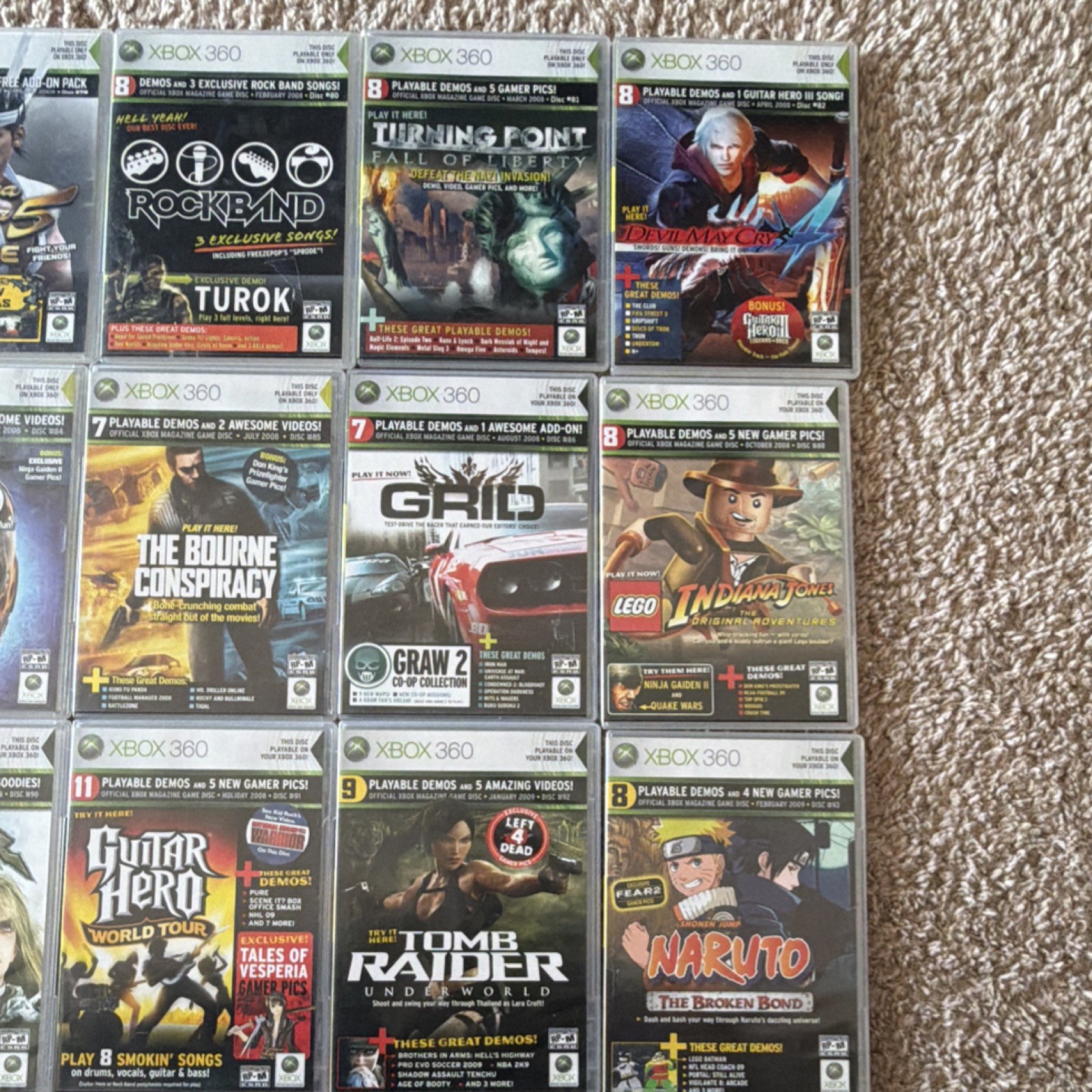 Microsoft Xbox 360 Mixed Genre RARE demo disc lot NTSC-U/C (US/Canada)