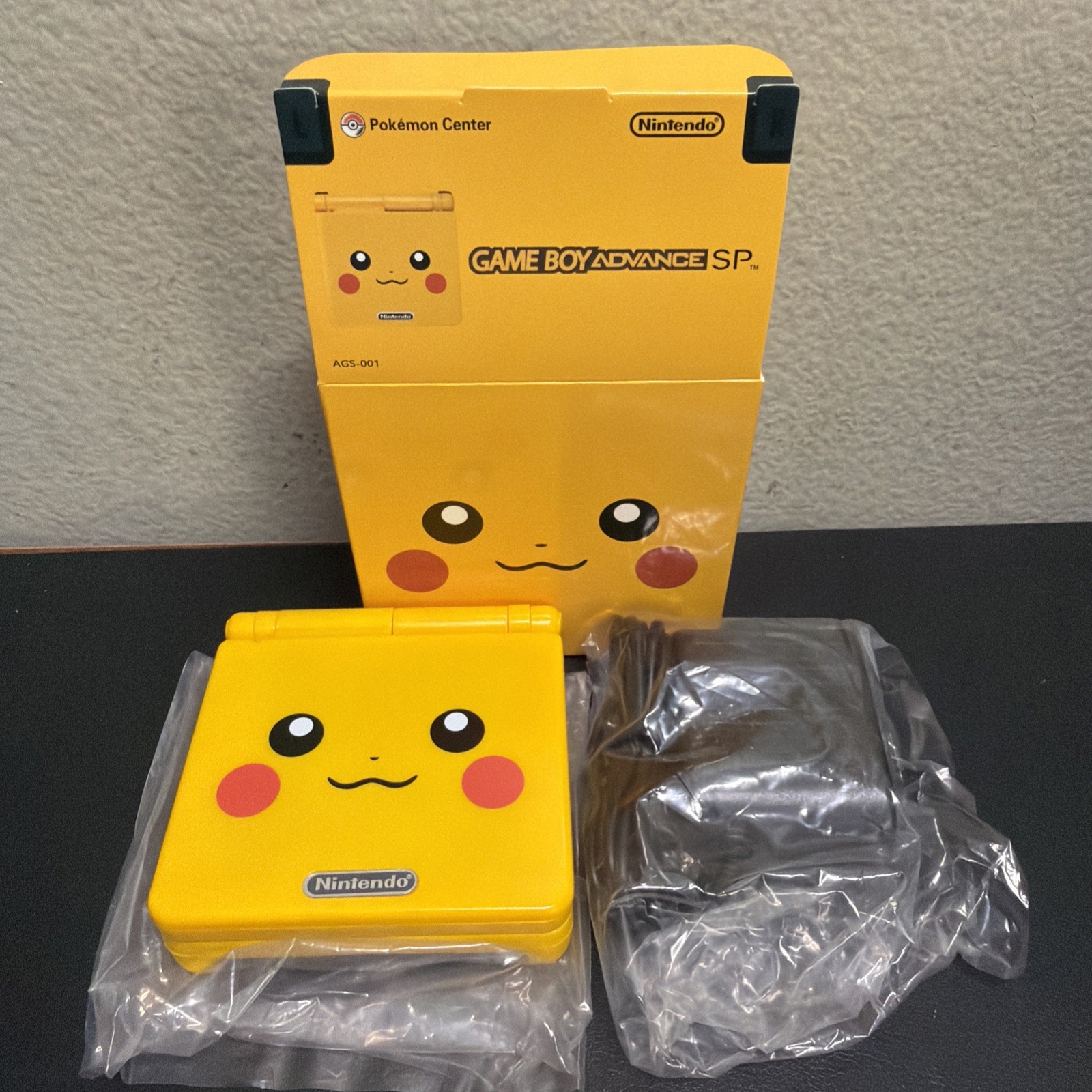 Nintendo Game Boy Advance SP Pikachu Handheld Brighter IPS Screen Yellow