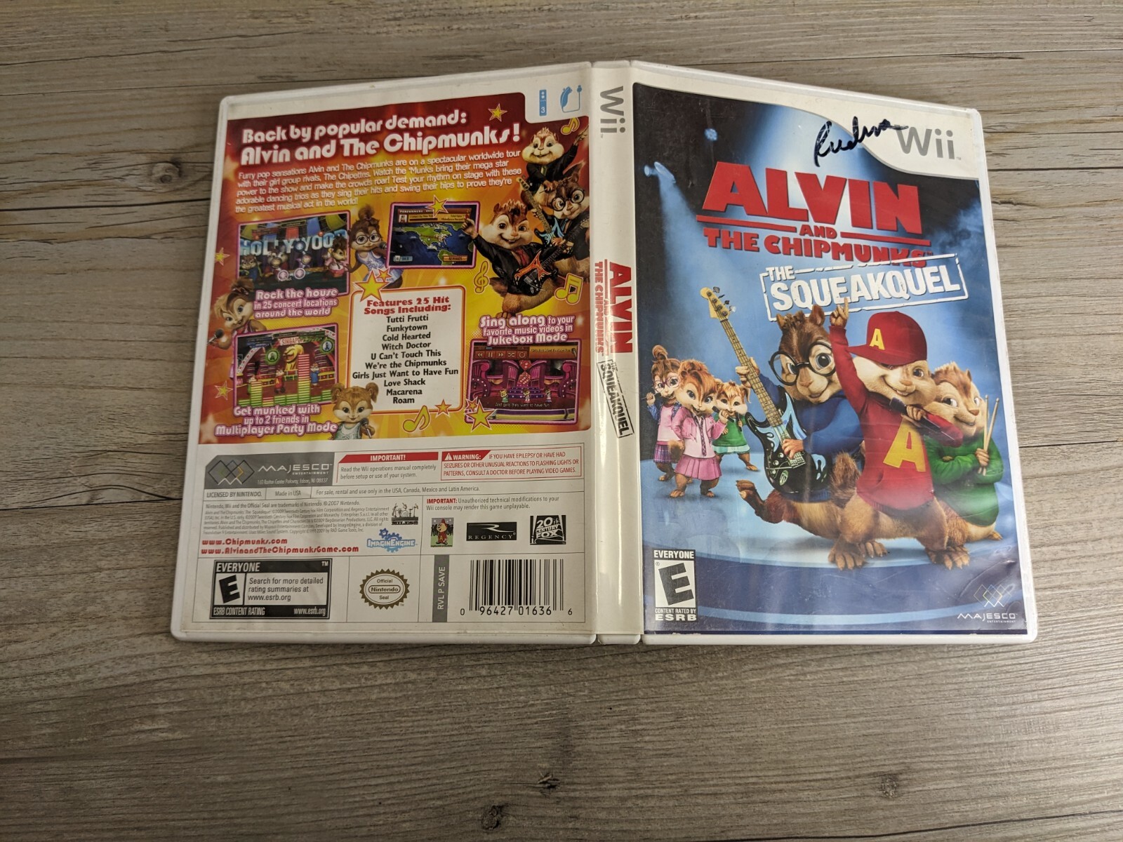Nintendo Wii 8 Game Dance Bundle Just Dance 1 2 4 2014 2015 Alvin & the Chipmunk