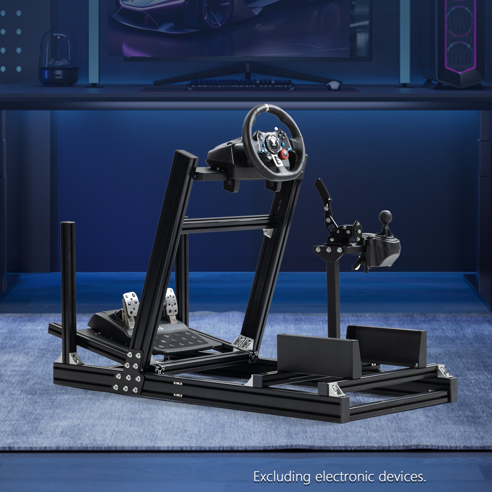 Supllueer 4080 Aluminum Racing Simulator Cockpit Fit Logitech Thrustmaster T300