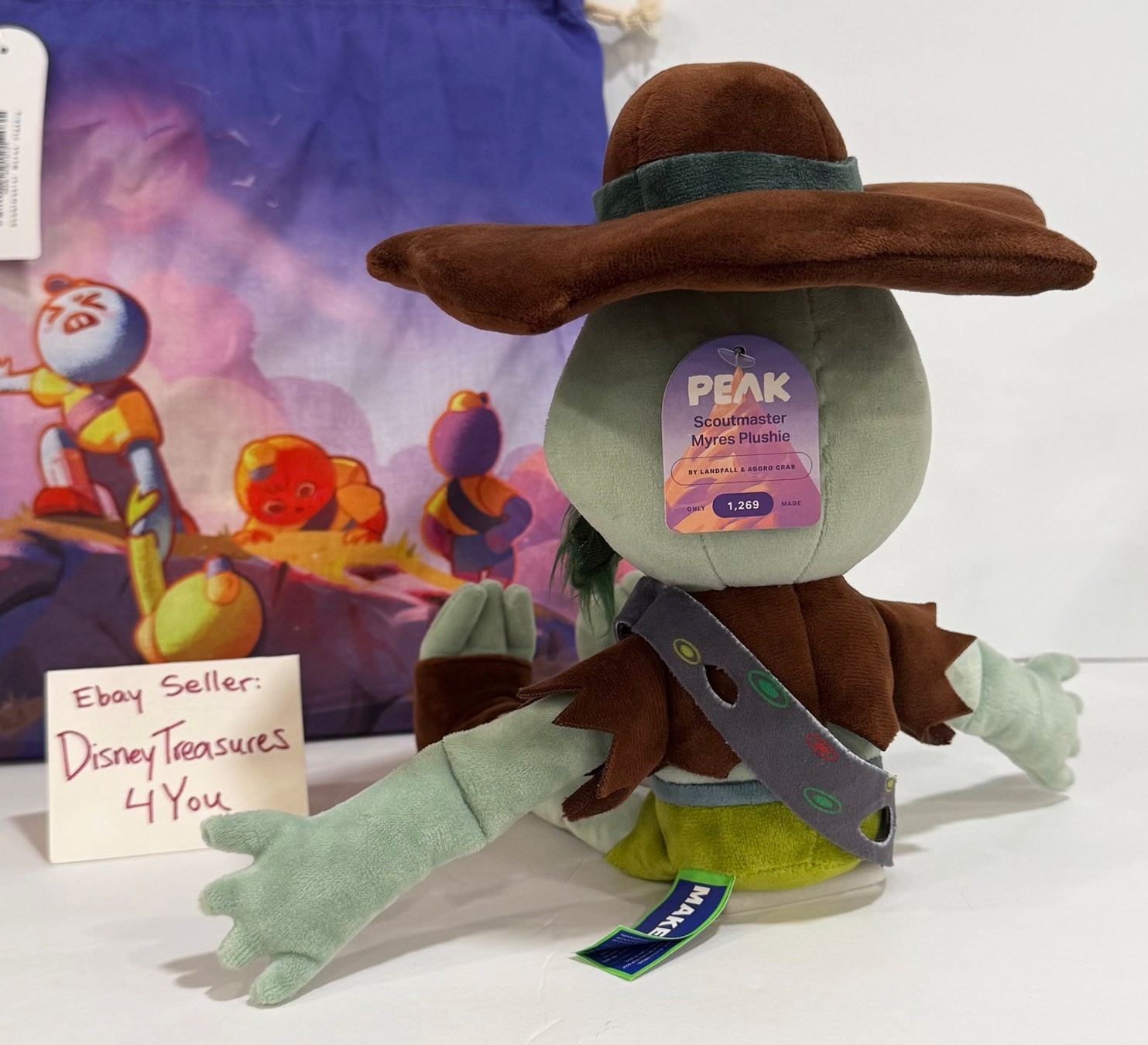 Official Makeship PEAK Scoutmaster Plush Landfall & Aggro Crab STEAM Game NEW