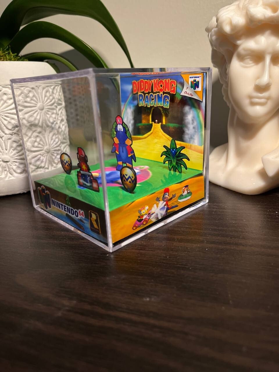 Diddy Kong Racing 3D Papercraft Diorama Cube | Handmade! PERFECT GIFT