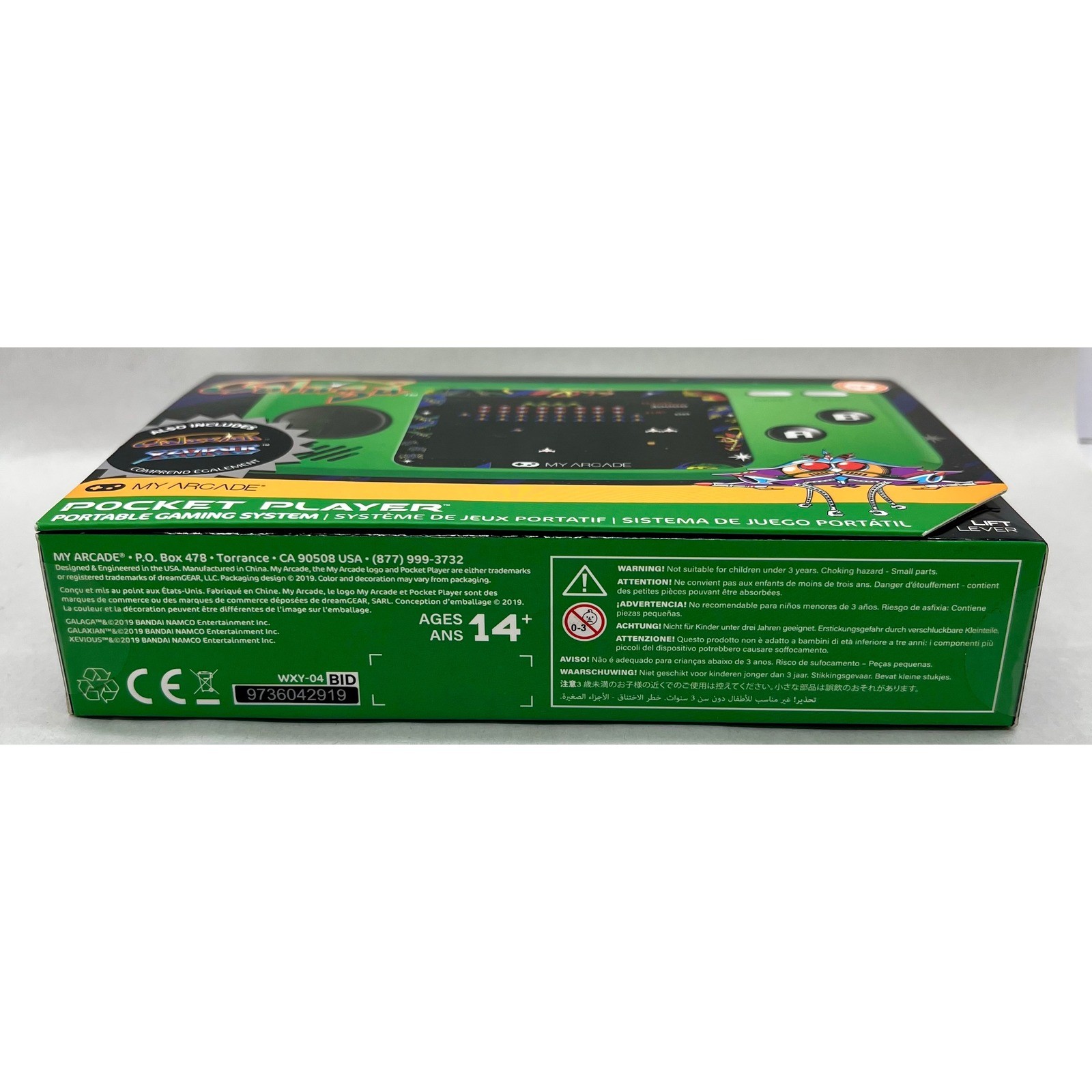 My Arcade Galaga Pocket Player Portable Gaming System Handheld DGUNL-3244 New