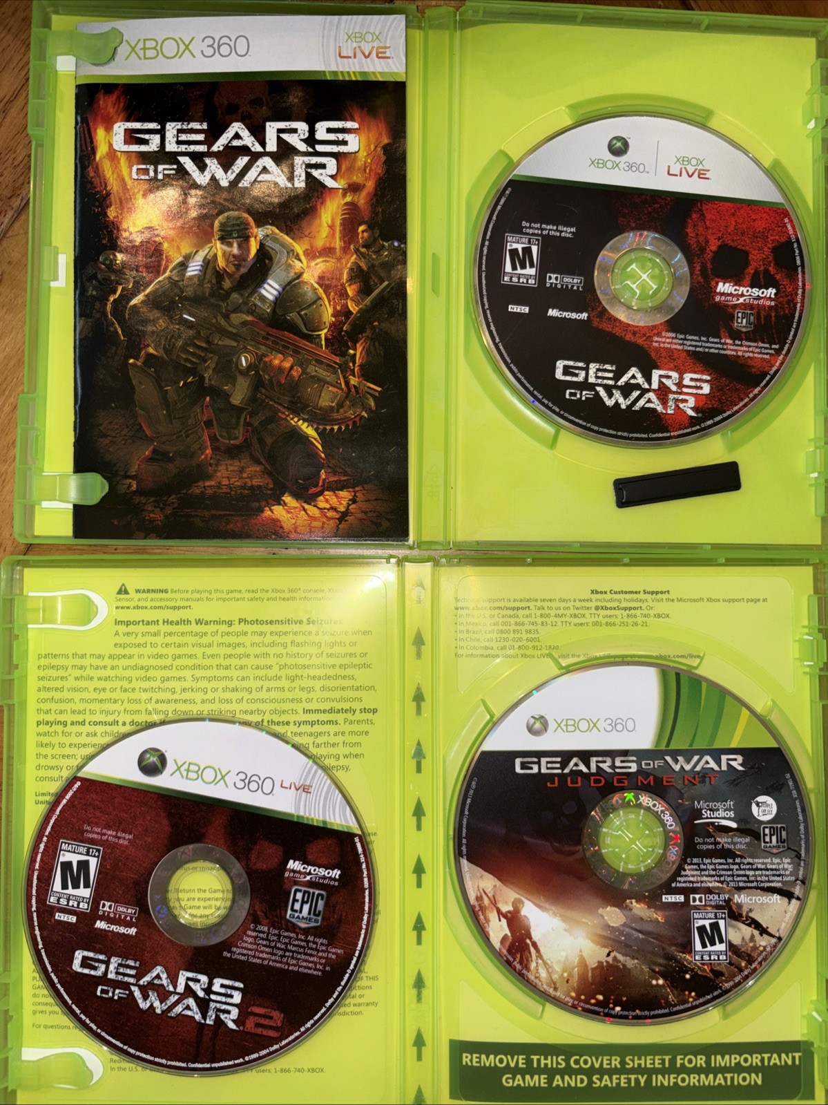 Gears of War Lot 1, 2, & Judgement