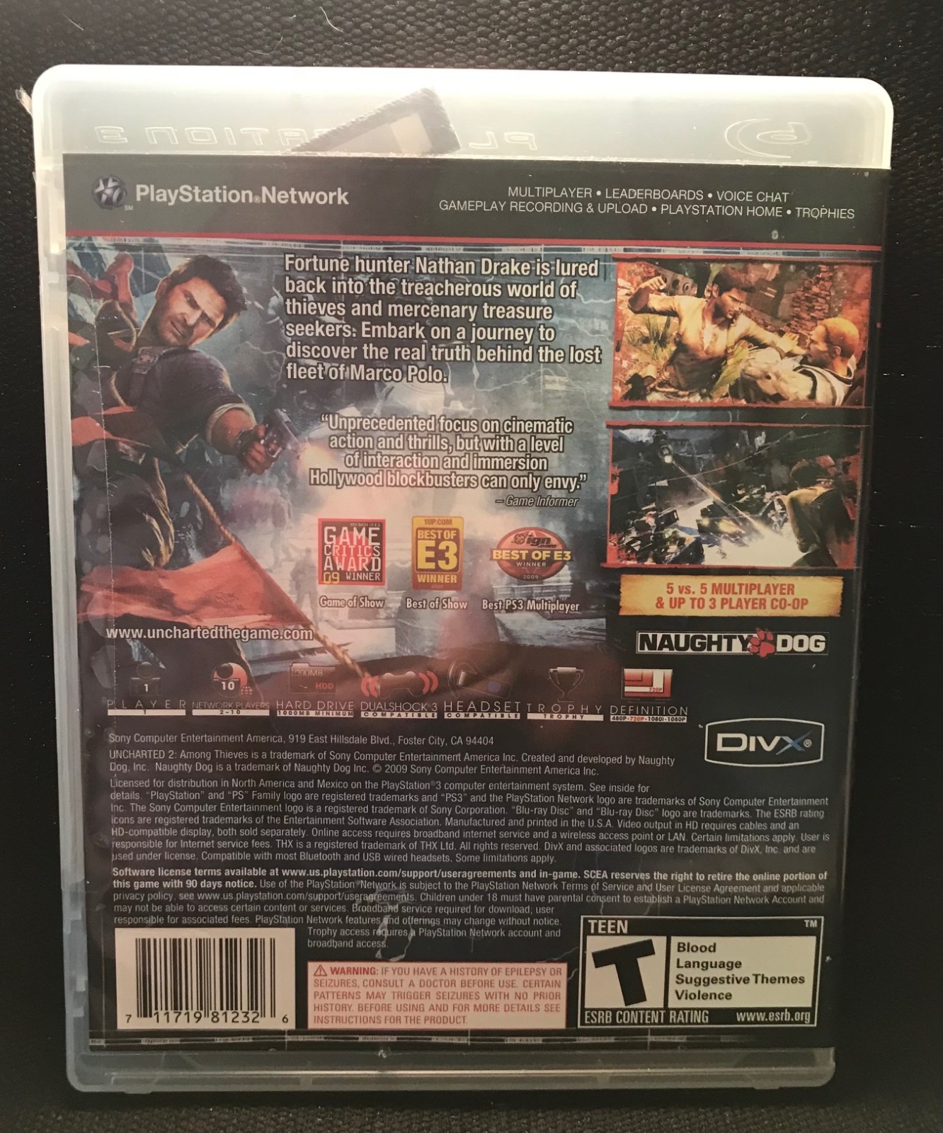Uncharted 2: Among Thieves – Sony PlayStation 3 black label sealed