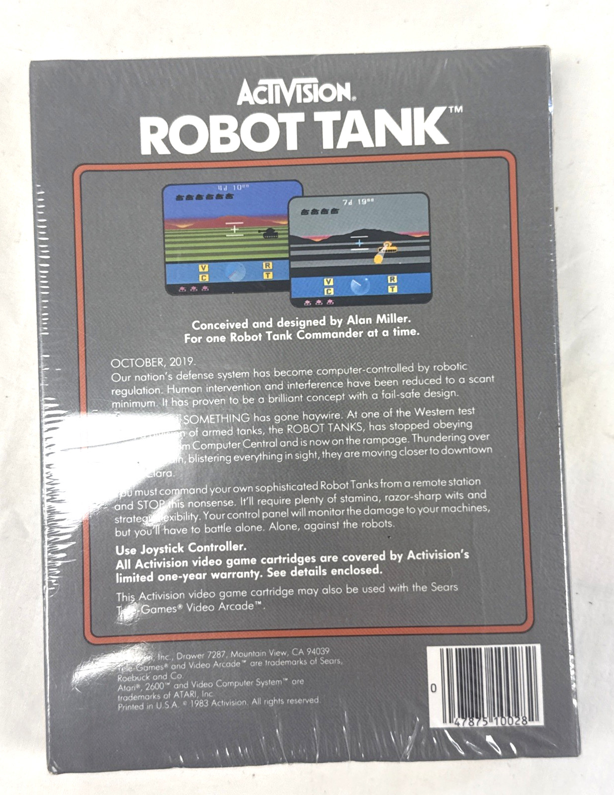 Robot Tank Atari 2600 By Activision Factory Sealed New In Box 1983