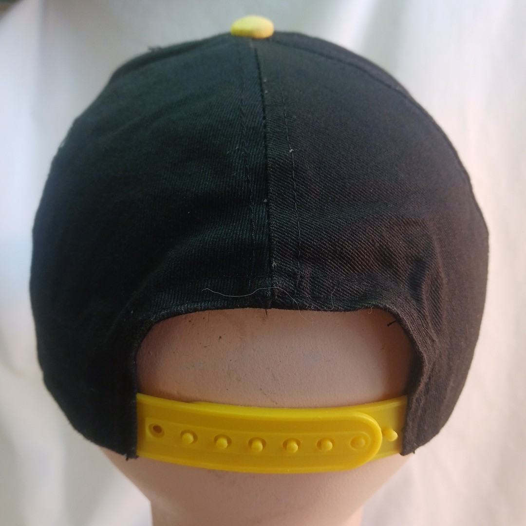 Super Mario Hat Black/yellow Adjustable Retro Video Game Classic Nintendo
