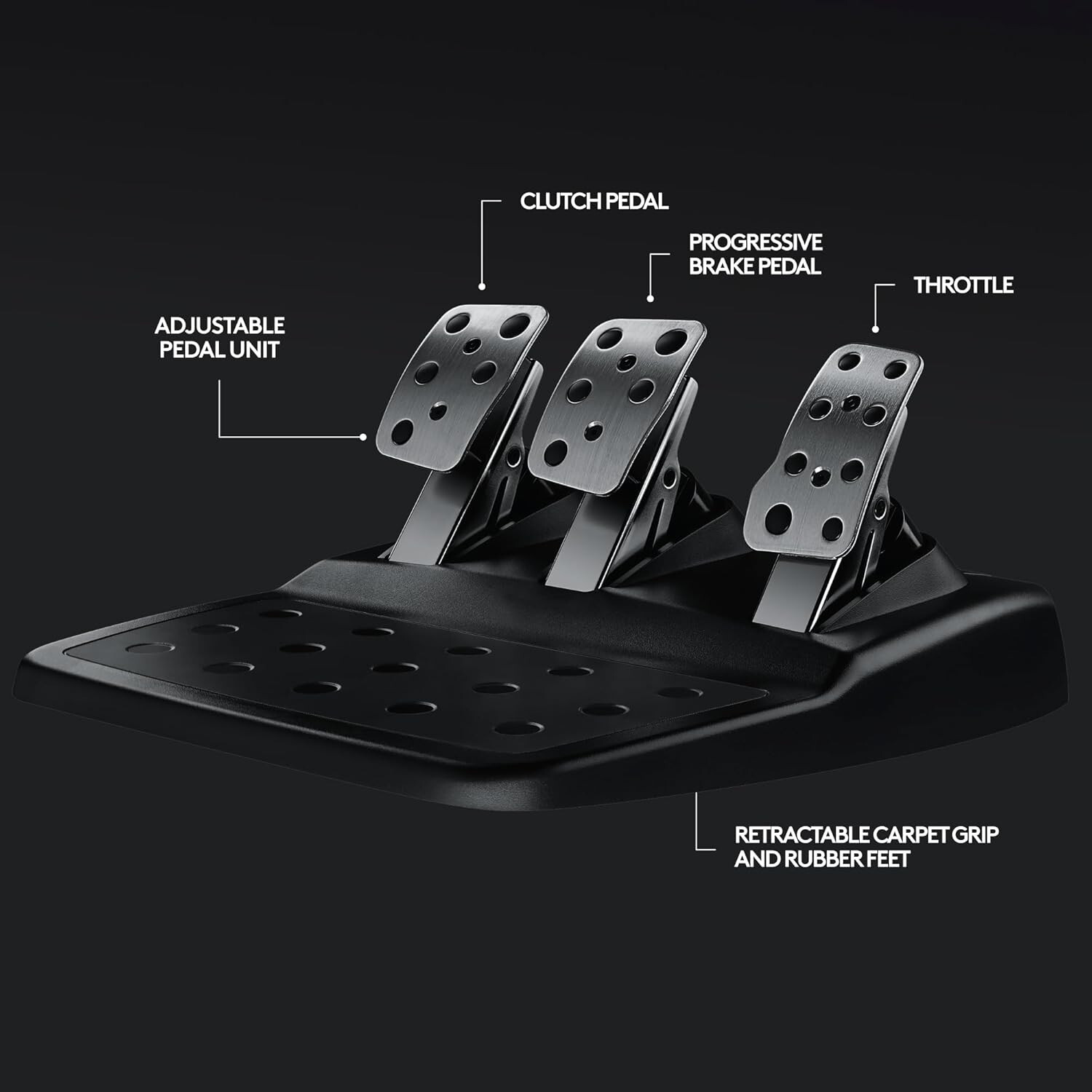 Logitech Driving Force Racing Wheel and Floor Pedals,for PS5, PS4, PC, Mac