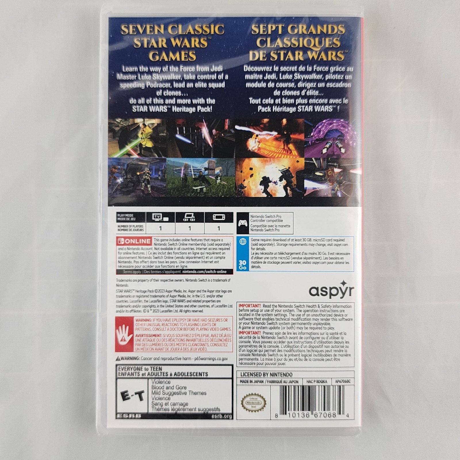 Star Wars Heritage Pack – Nintendo Switch Game – NEW & SEALED