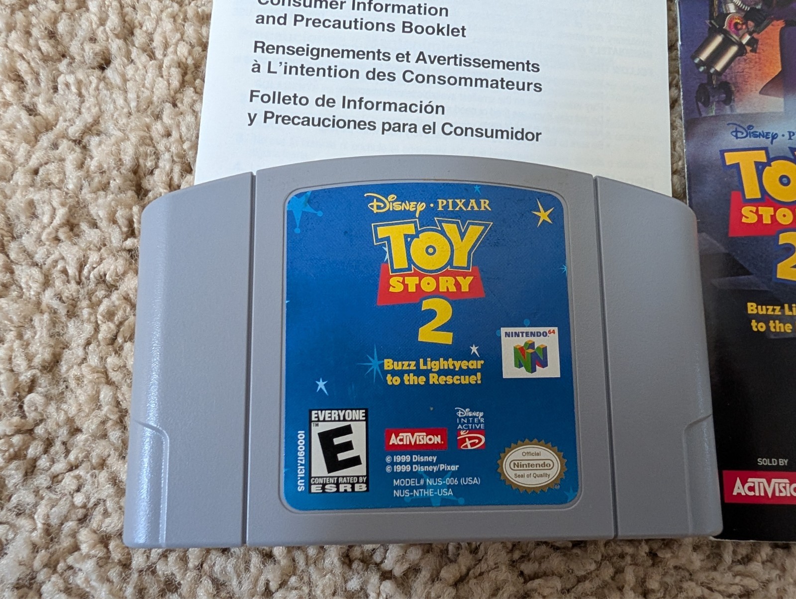 Toy Story 2: Buzz Lightyear to the Rescue (Nintendo 64, 1999) N64 CIB Tested!